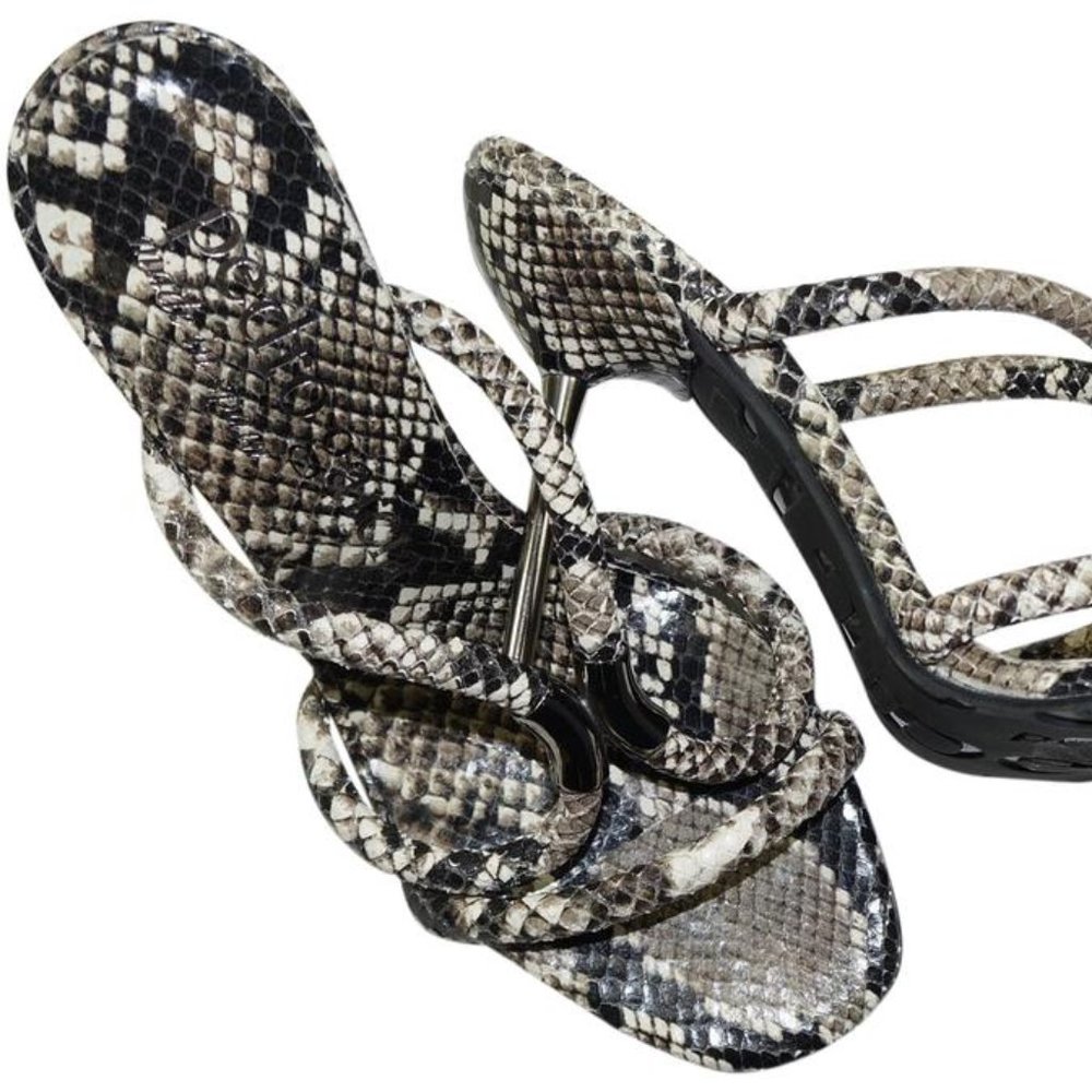 Pedro Garcia Macy Snakeskin Knot Shoes Eu38.5US8.5